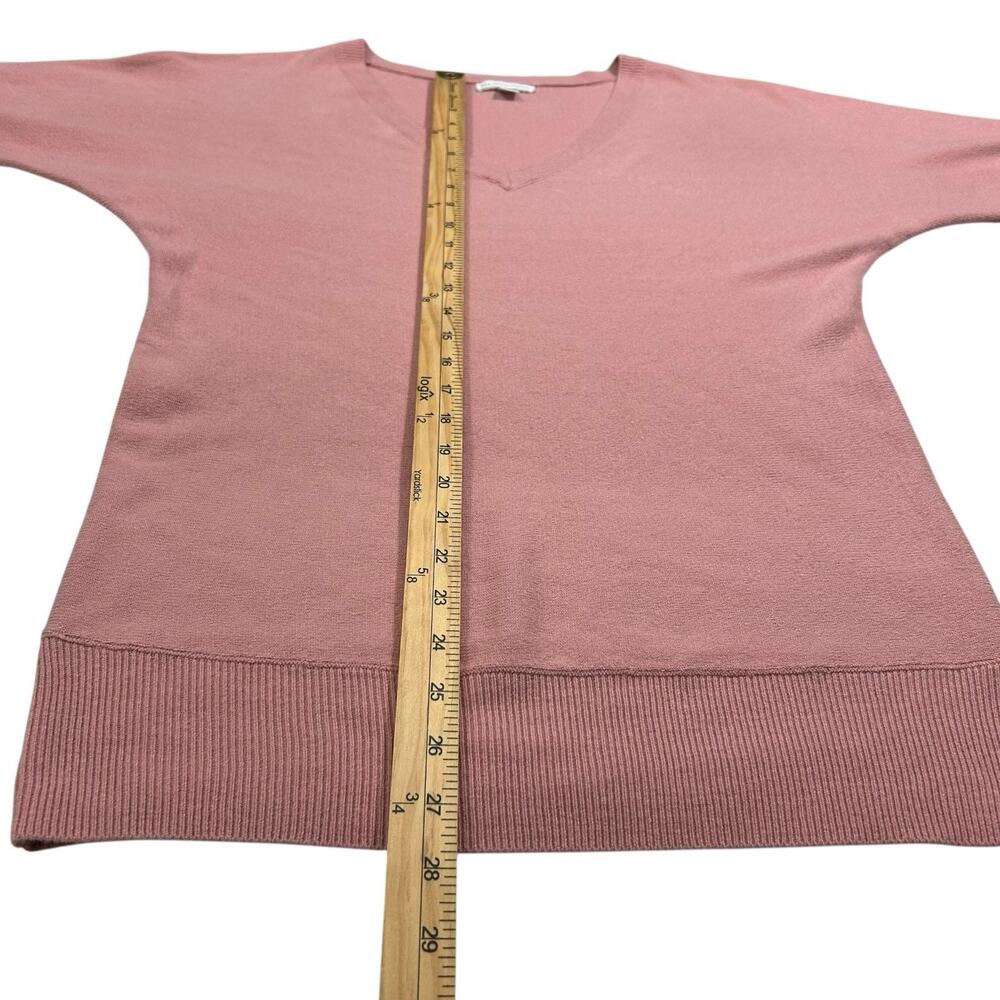 New York and Company V Neck Acrylic Oversized Sweater Womens S Coquette Girly - Picture 8 of 9